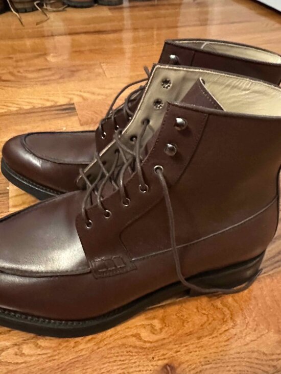 Idrese Moc Toe Leather Boots Size: 11 EE main image 9